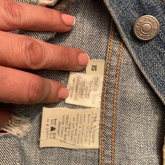 Rag and Bone Denim distressed Vest - Picture 4 of 8